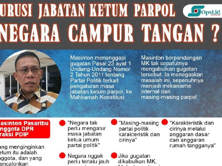 Infografis: Negara Gak Perlu Urusin Masa Jabatan Ketum Parpol