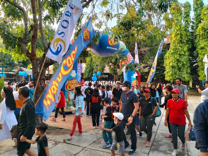 Meriahkan HUT ke-75, SD Santa Maria Cirebon ke-75 Gelar Fun Run