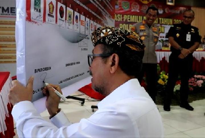 Deklarasi Pemilu Damai, Bupati Cirebon: Jaga Kondusifitas Daerah