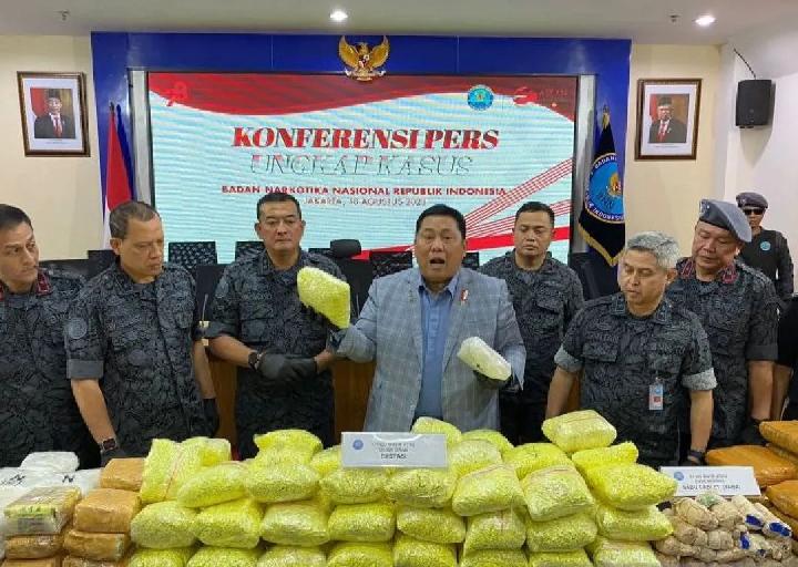 Sita 274,05 Kg Narkoba, BNN RI: Peredaran Gelap Narkotika Dilakukan 17 Tersangka