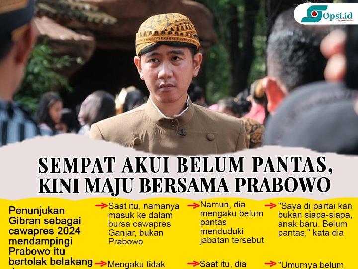 Infografis: Sempat Akui Belum Pantas, Gibran Kini Maju Bersama Prabowo