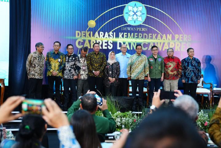 Wakili Panglima TNI, Kapuspen Hadiri Deklarasi dan Penandatanganan Komitmen Bersama Kemerdekaan Pers