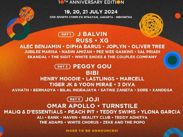 Daftar Penampil di Line Up Fase 3 We The Fest 2024 Resmi Diumumkan