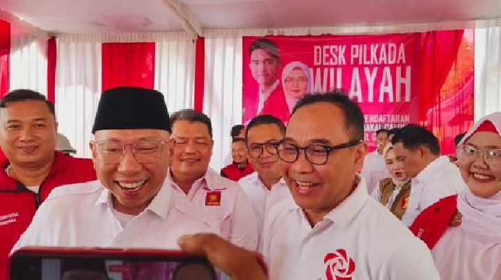 Rahmat Mirzani Djausal-Benny Kisworo Simbol Jokowi-Prabowo di Lampung