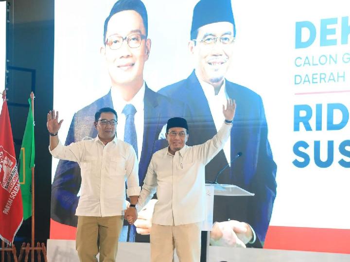 Maju Pilkada Jakarta, Ridwan Kamil-Suswono Borong 12 Partai Politik