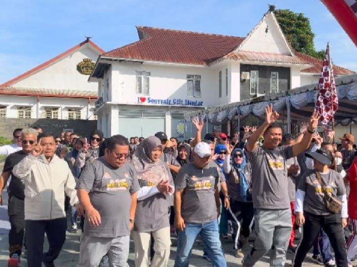 KPU Siantar Gelar Jalan Santai, Tiga Cawalkot Tak Ikut