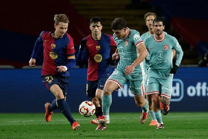 Semifinal Copa Del Rey, Barcelona Ditahan Imbang 4-4 Atletico Madrid