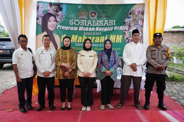 Sosialisasi Program Makan Bergizi Gratis di Bagan Sinembah, Rokan Hilir