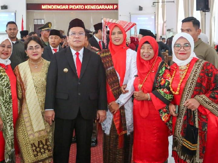 Wesly Silalahi Hadiri Rapat Paripurna DPRD Pematangsiantar Mendengar Pidato Kenegaraan Presiden