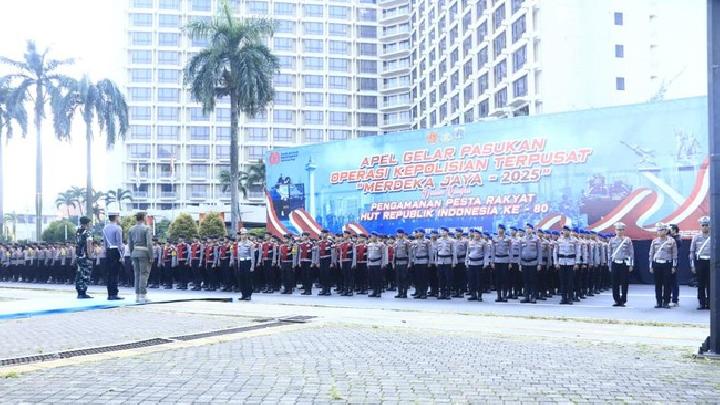 Polri Kerahkan 9.065 Personel Amankan HUT ke-80 RI di Jakarta
