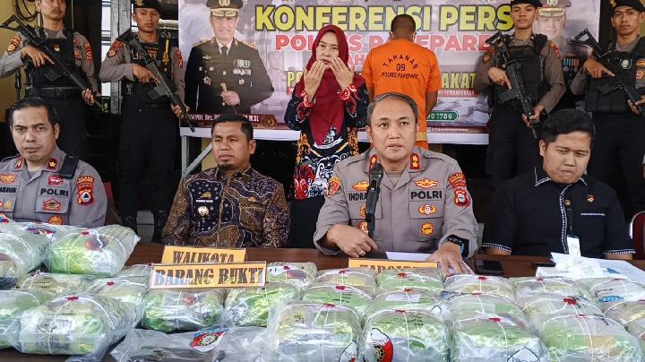 Polres Parepare Bongkar Penyelundupan 44 Kilogram Sabu, Dikirim dari Samarinda