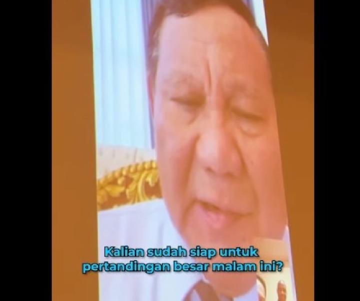 Jelang Duel Timnas vs Arab Saudi, Prabowo Sapa Pemain dari Tanah Air