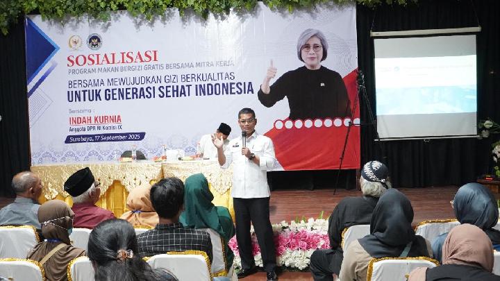Sosialisasi Program Makan Bergizi Gratis di Surabaya, Dorong Penurunan Stunting dan Perkuat Ekonomi Desa
