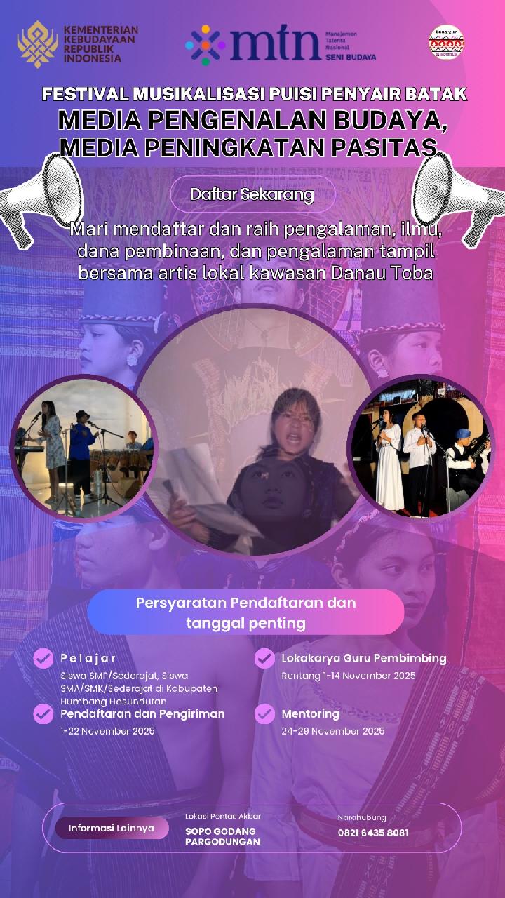 Festival Musikalisasi Penyair Batak oleh Sanggar Maduma Doloksanggul