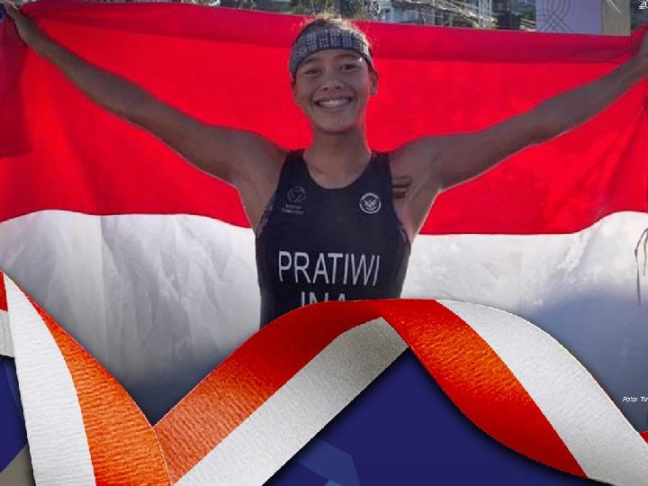 SEA Games 2025: Atlet Triathlon Martina Ayu Pratiwi Sumbang Emas ke-81 untuk Indonesia