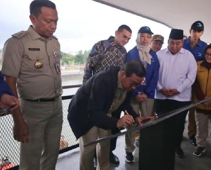 Pengendalian Banjir Jakarta, Pramono Anung Resmikan Waduk Batu Licin di Cilangkap
