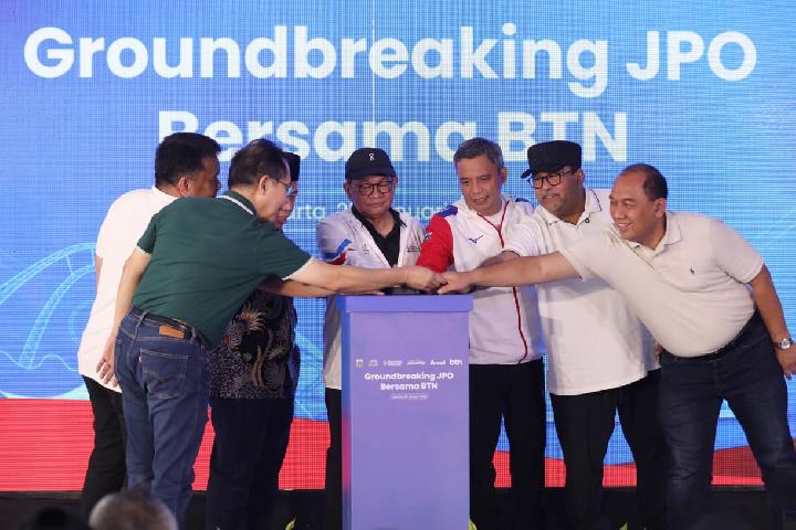 Pramono Anung Groundbreaking Pembangunan JPO Bersama BTN, Hubungkan JIS-Ancol