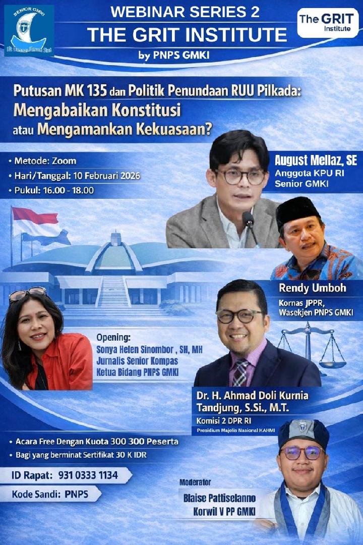 Bahas Putusan MK 135, Senior GMKI Gaungkan Partisipasi Jelang Pembahasan RUU Pemilu-Pilkada