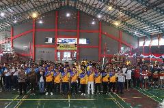 Meriahkan Hari Bhayangkara ke-78 18 Tim Bertanding di Turnamen Voli Antar Instansi yang Digelar Polresta Cirebon
