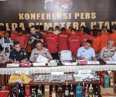 Polda Sumut Ungkap Peredaran Narkoba dan Miras di Pematangsiantar