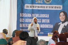 Warga Desa Pekan Gebang Mendapat Sosialisasi Penguatan Gizi dari DPR RI dan BGN