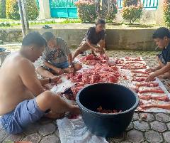 Marbinda, Tradisi Berbagi Daging di Akhir Tahun Masih Mengakar di Siantar