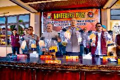 Polres Pinrang Bongkar Jaringan Sabu 3,2 Kg, 4 Pelaku Ditangkap