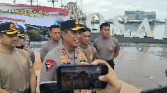 400 Personel Polda Sulsel Dikerahkan Bersihkan Pantai Losari