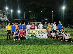 Laga Persahabatan Denintel Kodam Hasanuddin vs Media Makassar Berakhir Imbang 