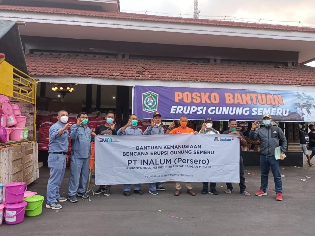 PT Inalum Kirim Bantuan dan Tim Relawan ke Lokasi Bencana Erupsi Semeru PT Inalum Kirim Bantuan dan Tim Relawan ke Lokasi Bencana Erupsi Semeru