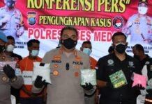 Polrestabes Medan Gagalkan Peredaran 13 Kg Sabu dan 10 Ribu Ekstasi