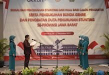 Atalia Ridwan Kamil dan 27 Bunda Genre Dikukuhkan sebagai Duta Penurunan Stunting Jabar