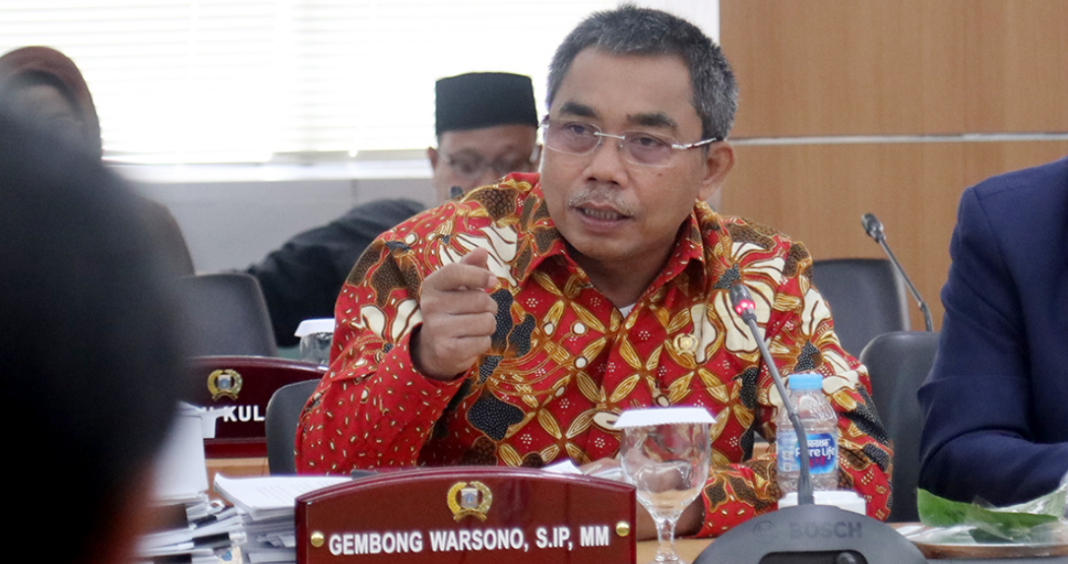 Gembong Warsono Menyebut Tanggung Jawab Pemprov DKI Rendah, Koq Bisa? Gembong Warsono Menyebut Tanggung Jawab Pemprov DKI Rendah, Koq Bisa?