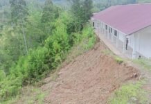 Akibat Curah Hujan Tinggi, Bangunan SMKN Pariwisata Mamasa Terancam Ambruk