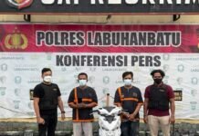 Penadah dan Pencuri Motor di Stadion Binaraga Labuhan Batu Ditangkap