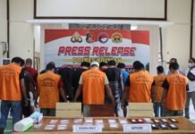 18 Pelaku Penyalahgunaan Narkoba Ditangkap di Polman, Wajo dan Sidrap