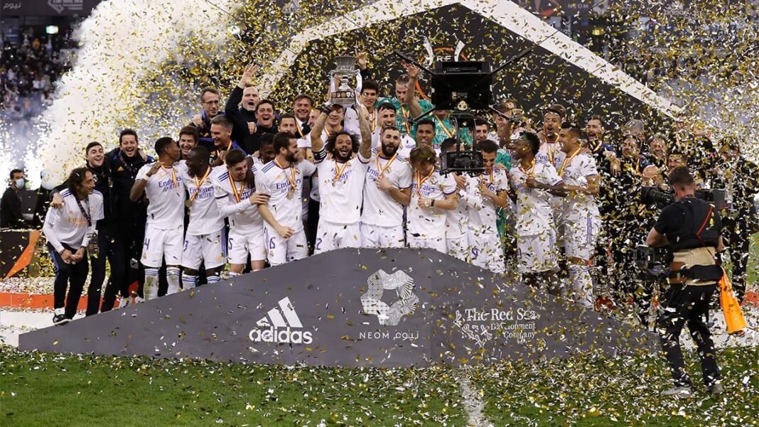 Hajar Athletic Bilbao, Real Madrid Juara Piala Super Spanyol 2021/2022 Hajar Athletic Bilbao, Real Madrid Juara Piala Super Spanyol 2021/2022
