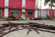 Stadion Mutiara Kisaran Dihantam Puting Beliung, Kerugian Rp 200 Juta