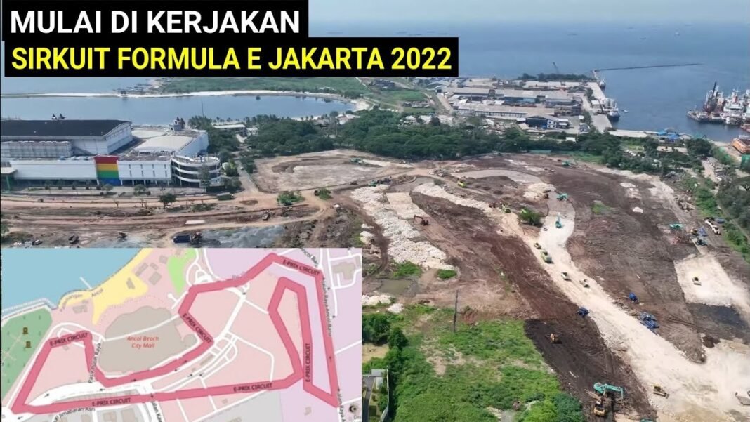 Sirkuit Formula E Dikerjakan 54 Hari, Sehari Digeber 24 Jam Kerja Sirkuit Formula E Dikerjakan 54 Hari, Sehari Digeber 24 Jam Kerja