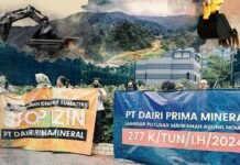 378 Organisasi Masyarakat Sipil Desak Menteri LH Tolak Izin Tambang PT DPM di Dairi aksi tolak tambang PT DPM