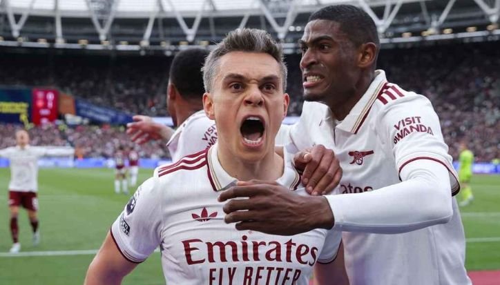 Arsenal Menang atas West Ham, Gelar Juara Makin Dekat Leandro Trossard