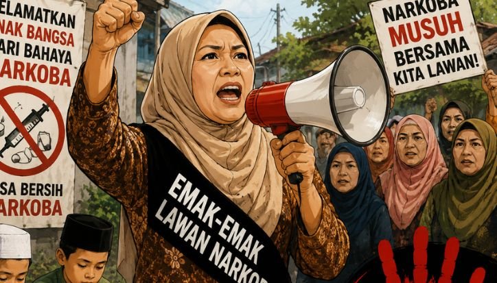 Viral Curhatan Emak-Emak Soal Narkoba di Pantai Labu, Ternyata Guru Tahfiz emak-emak