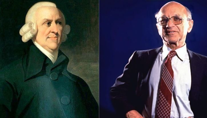 Ekonom Adam Smith dan Milton Friedman