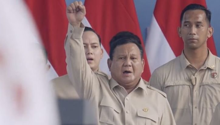 Kejutan di Monas Presiden Prabowo hadir dan joget.