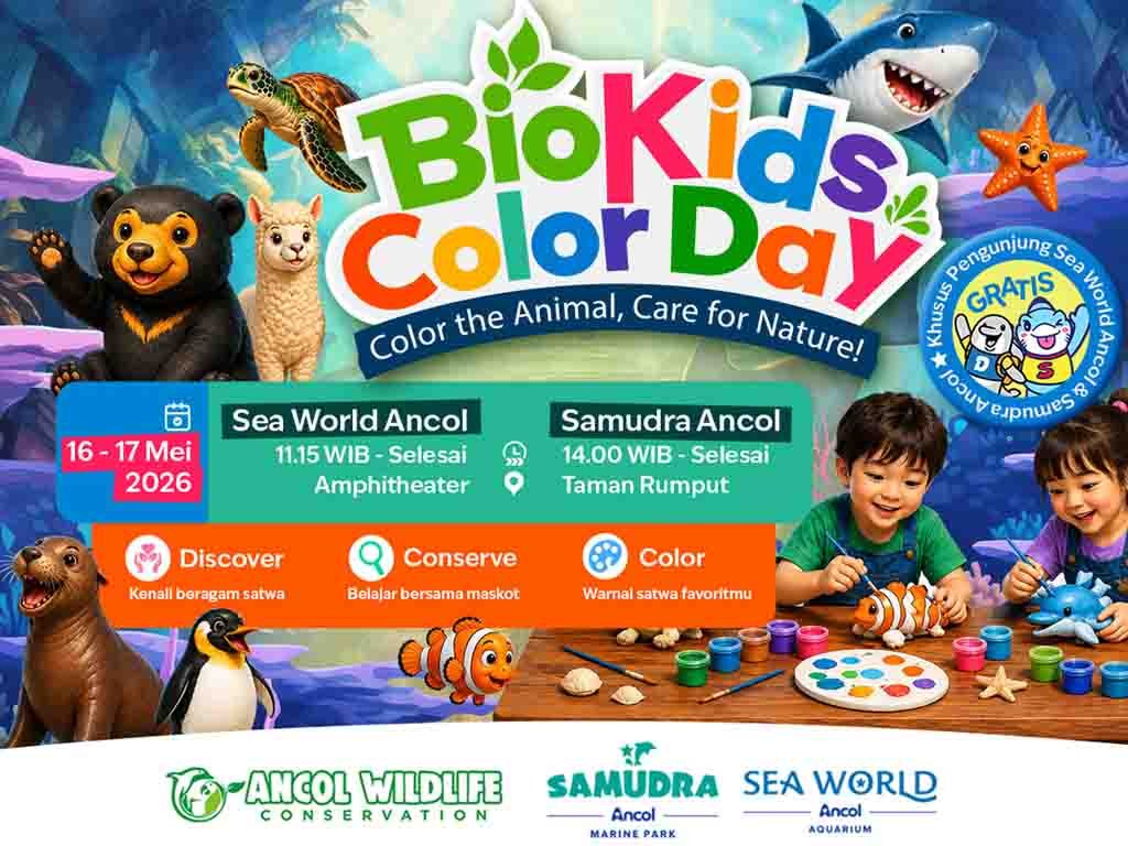 Poster BioKids Color Day Ancol. (Foto: Istimewa)