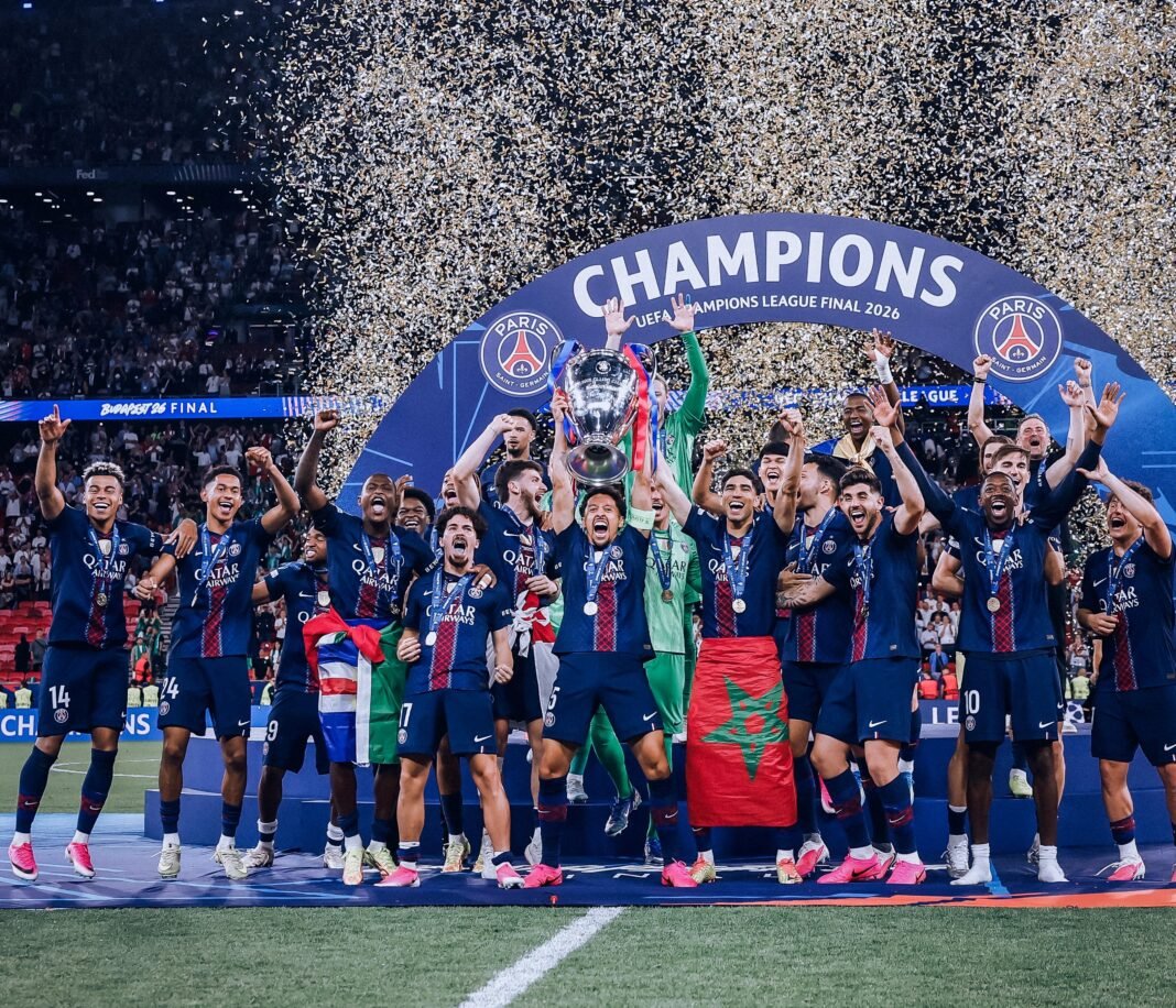 PSG kembali juara liga champions usai kalahkan Arsenal di Final, Minggu 31 Mei 2026 dini hari WIB. (Foto: X/@Psg)