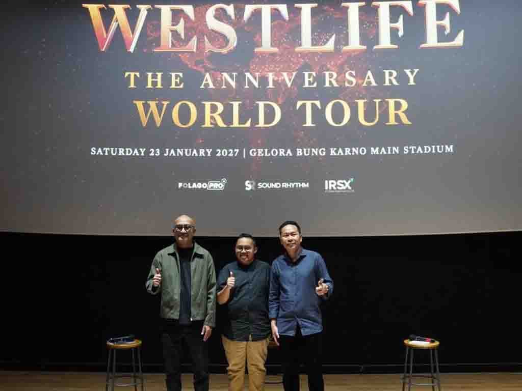 Dokumentasi konferensi pers konser Westlife di Jakarta. (Foto: Istimewa)