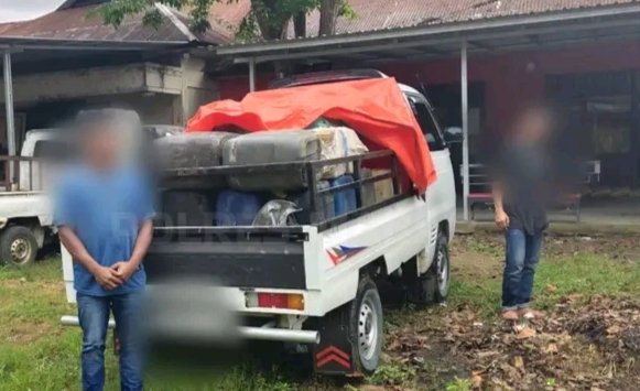 Penyelundupan BBM Ilegal di Labuan Bajo. (Foto: Dok. Polisi)