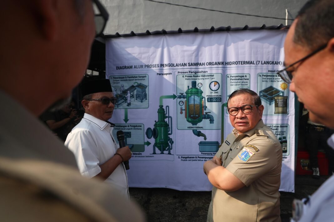 Pramono Anung Soroti Teknologi Hidrotermal di Pasar Kramat Jati, Sulap Sampah Organik dari 10 Hari Jadi 2 Jam Pramono Anung Soroti Teknologi Hidrotermal di Pasar Kramat Jati, Sulap Sampah Organik dari 10 Hari Jadi 2 Jam