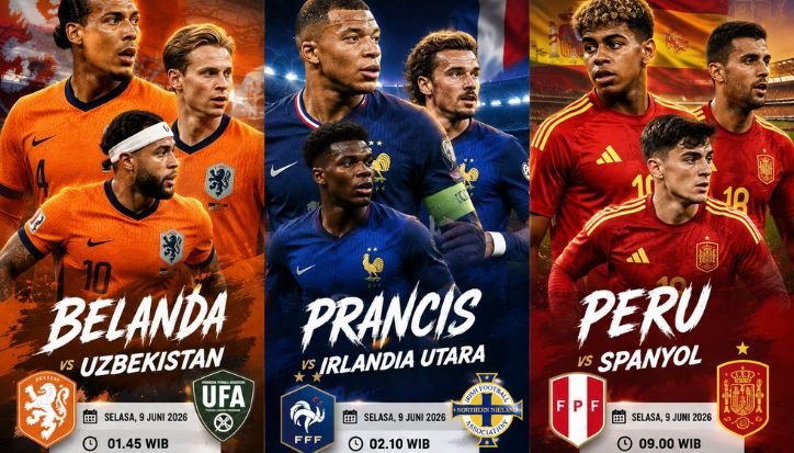 Belanda, Prancis, dan Spanyol Jalani Ujian Terakhir Jelang Piala Dunia 2026 Belanda